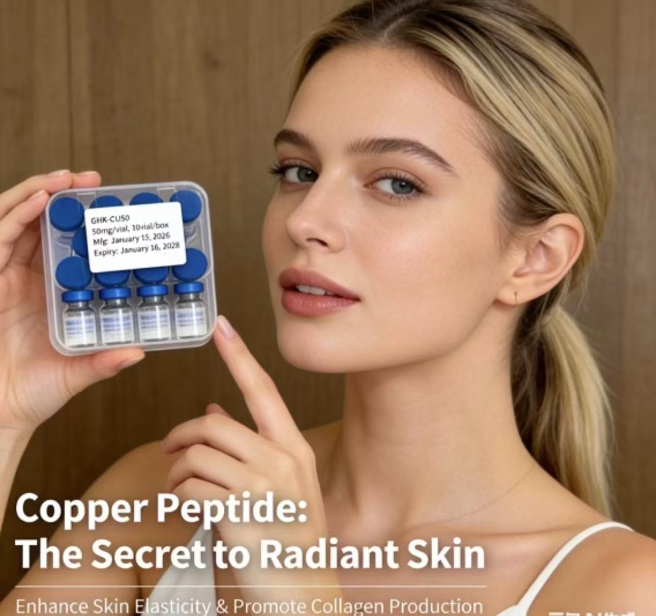 99% Purity GHK-Cu Blue Copper  - Skincare Ingredients ulasan dan harga